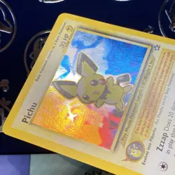 Pichu #12 - Rare HOLO - Pokemon 2000 Neo Genesis - LP (creased) - Image 4