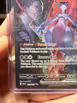 Pokemon Team Rocket's Mewtwo ex Sv10: Destined Rivals Holo Rare 231/182 280 HP - Image 3