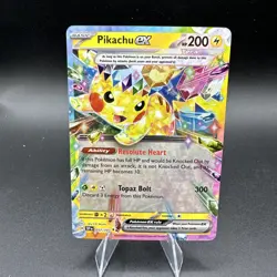 Pikachu ex 057/191 Sv08: Surging Sparks Double Rare Holo 200HP Pokemon TCG - Image 1