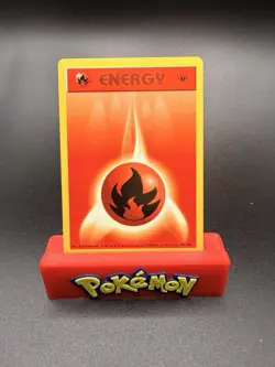 Pokemon - Fire Energy 1st Edition Base Set (Shadowless) 98/102 NM - Image 1