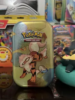 Pokemon Scarlet & Violet—151 Mini Tin Arcanine Omanyte Trading Card Game - Image 1