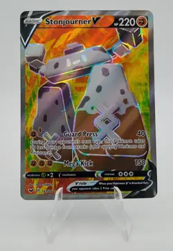 Stonjourner V (Full Art) 193/202 Sword & Shield Base Set 2020 Pokemon Card - Image 1
