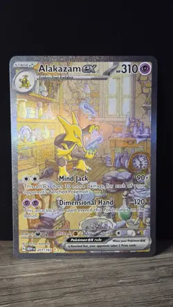 Pokemon TCG Alakazam EX 201/165 Scarlet & Violet 151 Card NM/M - Image 1