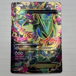 Pokemon M Rayquaza EX Full Art Ultra Rare Holo Roaring Skies 105/108 Card - Image 1