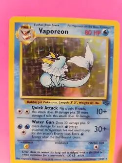 Vaporeon Jungle Holo Pokemon Card Base WOTC - Image 3