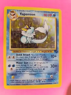 Vaporeon Jungle Holo Pokemon Card Base WOTC - Image 5