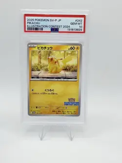 PSA 10 Pikachu 242/SV-P Pokemon Illustration Contest 2024 Promo Card Japanese - Image 1