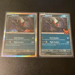 Pokemon TCG Card - Darkrai 136/197 Cosmos Holo | Trick Or Trade 2024 + OBF Holo - Image 1