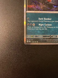 Pokemon TCG Card - Darkrai 136/197 Cosmos Holo | Trick Or Trade 2024 + OBF Holo - Image 5