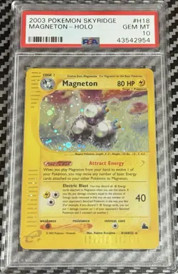 2003 Pokemon Skyridge # H18 Magneton Holo PSA 10 Card! GEM MINT! Trusted Seller! - Image 1