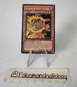 Gladiator Beast Laquari LCGX-EN238 *NM* Unl Edition Secret Rare Yugioh Card - Image 1