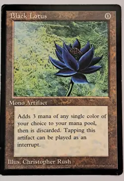MTG Magic The Gathering - Black Lotus - Oversized Artifact 6x9 Promo Card - Image 1