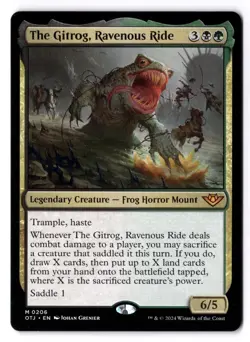 The Gitrog, Ravenous Ride NM* Outlaws Of Thunder Junction 0208 mtg -UnltdCards - Image 1