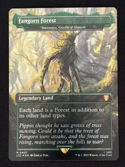 1x MTG Fangorn Forest - Yavimaya, Cradle of Growth (Surge Foil) - (LTC) #407 - Image 1