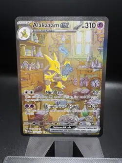 Alakazam 201/165 NM Special Illustration Rare Scarlet & Violet 151 Pokemon TCG A - Image 2