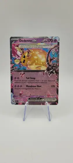 Pokemon TCG: Dedenne EX 093/193 Double Rare Holo- Paldea Evolved - NM - Image 1
