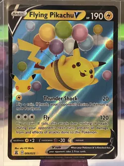 Pokemon TCG Flying Pikachu V Celebrations 006/025 Holo Ultra Rare Near Mint - Image 1