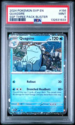 2024 POKEMON SVP EN-SV BLACK STAR PROMO #156 QUAGSIRE PSA 9 - Image 1