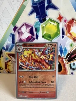 Blaziken 042/182 Reverse Holo Rare - Pokemon TCG Destined Rivals - NM - Image 1
