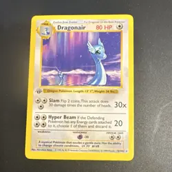 Pokemon TCG Dragonair 18/102 Base set 1st Edition Shadowless - Image 1