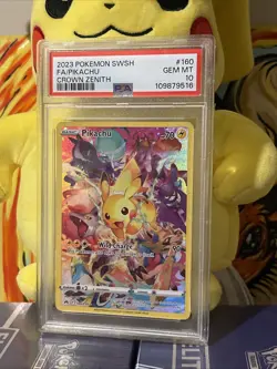 2023 Pokemon SWSH Crown Zenith Pikachu #160/159 FA Secret, PSA 10 Gem Mint - Image 3
