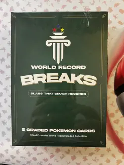 WORLD RECORD BREAKS: GUINNESS POKEMON BOX 5 SLABS INCLUDING 1/1 GUINNESS SLAB - Image 1