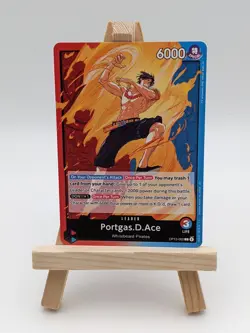 One Piece TCG: Portgas.D.Ace OP13-002 Carrying On His Will; Regular NM English - Image 1