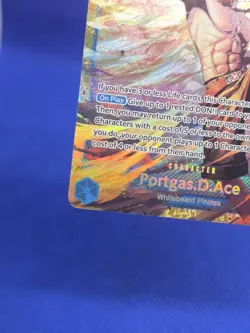 One Piece Carrying On His Will Portgas D Ace OP13-119 Secret Rare SEC SP NM - Image 5