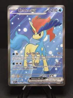 Keldeo ex (White Flare 159/86) full art rare Pokemon TCG card (see pics!) - Image 1