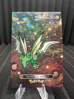 Scyther #123 - Cracked Ice Holo - Card Database 1 - Pokemon Card - Image 1