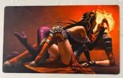 Chandra Nalaar Liliana Vess Playmat Trading Card Game Mat TCG CCG Mouse Pad Desk - Image 1