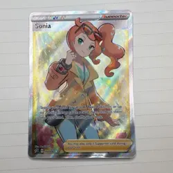 Pokemon Sonia Full Art Ultra Rare Holo Rebel Clash 192/192 Card - Image 1