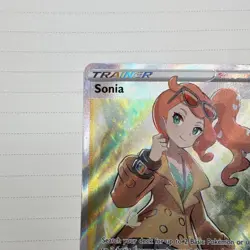 Pokemon Sonia Full Art Ultra Rare Holo Rebel Clash 192/192 Card - Image 5