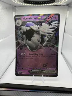 Houndstone EX 2024 Pokemon Scarlet & Violet Promos Holo Jumbo Card #162 - Image 1