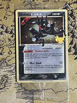Greninja Gold Star SWSH144 Sword and Shield Promo Pokemon Card Defected,error - Image 1