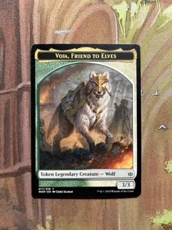 MTG Voja, Friend to Elves Token War of the Spark Regular NM - Image 1