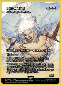 HERO OF LIGHT - ADELINE, RESPLENDENT CATHAR SHOWCASE FINAL FANTASY KNIGHT MTG 01 - Image 1