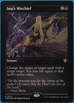 Imp's Mischief (ETCHED) FOIL Commander Masters MINT Etched (512062) ABUGames - Image 1