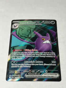 Team Rocket's Crobat ex 217/182 Ultra Rare Destined Rivals Pokemon Near Mint - Image 1