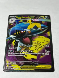 Mega Sharpedo ex 113/094 Ultra Rare Phantasmal Flames Pokemon Near Mint - Image 1