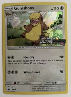 Gumshoos SM97 Pokemon TCG Sun & Moon Ultra Prism Prerelease Promo NM - Image 1