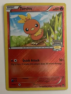 Torchic 12/111 Pokemon TCG XY Furious Fists City Championship Promo LP - Image 1