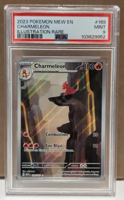 2023 Pokemon 151 Charmeleon #169 Illustration Rare PSA 9 MINT English - Image 1