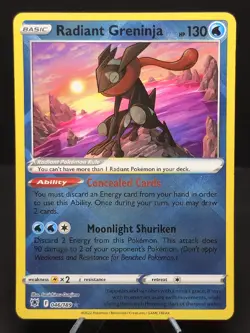 Pokemon TCG Radiant Greninja 046/189 Swsh10: Astral Radiance Holo (English) - NM - Image 1