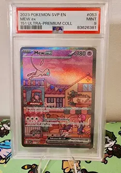 2023 Pokemon SVP EN #053 Mew ex 151 Ultra-Premium Collection PSA MINT 9 - Image 1