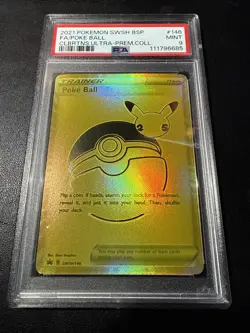 Pokemon TCG 2021 Celebrations Poke Ball SWSH146 SWSH: Sword & Shield Promo PSA 9 - Image 1