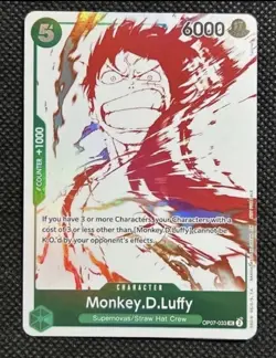 One Piece - Monkey.D.Luffy (3rd Anniversary Promo) OP07-033 - NM - Image 1