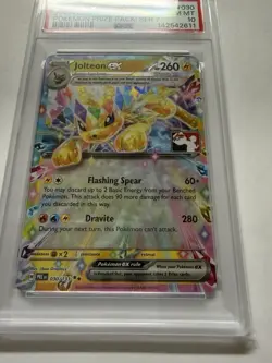 Pokemon TCG Play Jolteon EX Prize Pack Series 7 Stamped Card 030/131 PSA 10 - Image 2