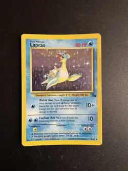 Lapras | 10/62 | Fossil | Holo | Pokemon Card | WOTC | MP - Image 1