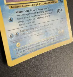 Lapras | 10/62 | Fossil | Holo | Pokemon Card | WOTC | MP - Image 3